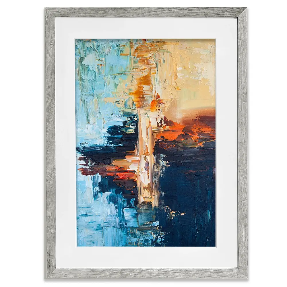 Blue Horizon Framed Art Print Blue Horizon Framed Art Print wall art product Osnat Tzadok