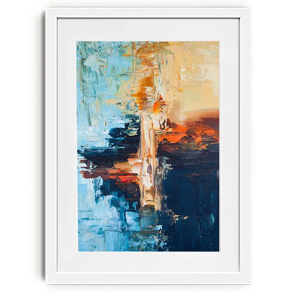 Blue Horizon Framed Art Print Blue Horizon Framed Art Print wall art product Osnat Tzadok
