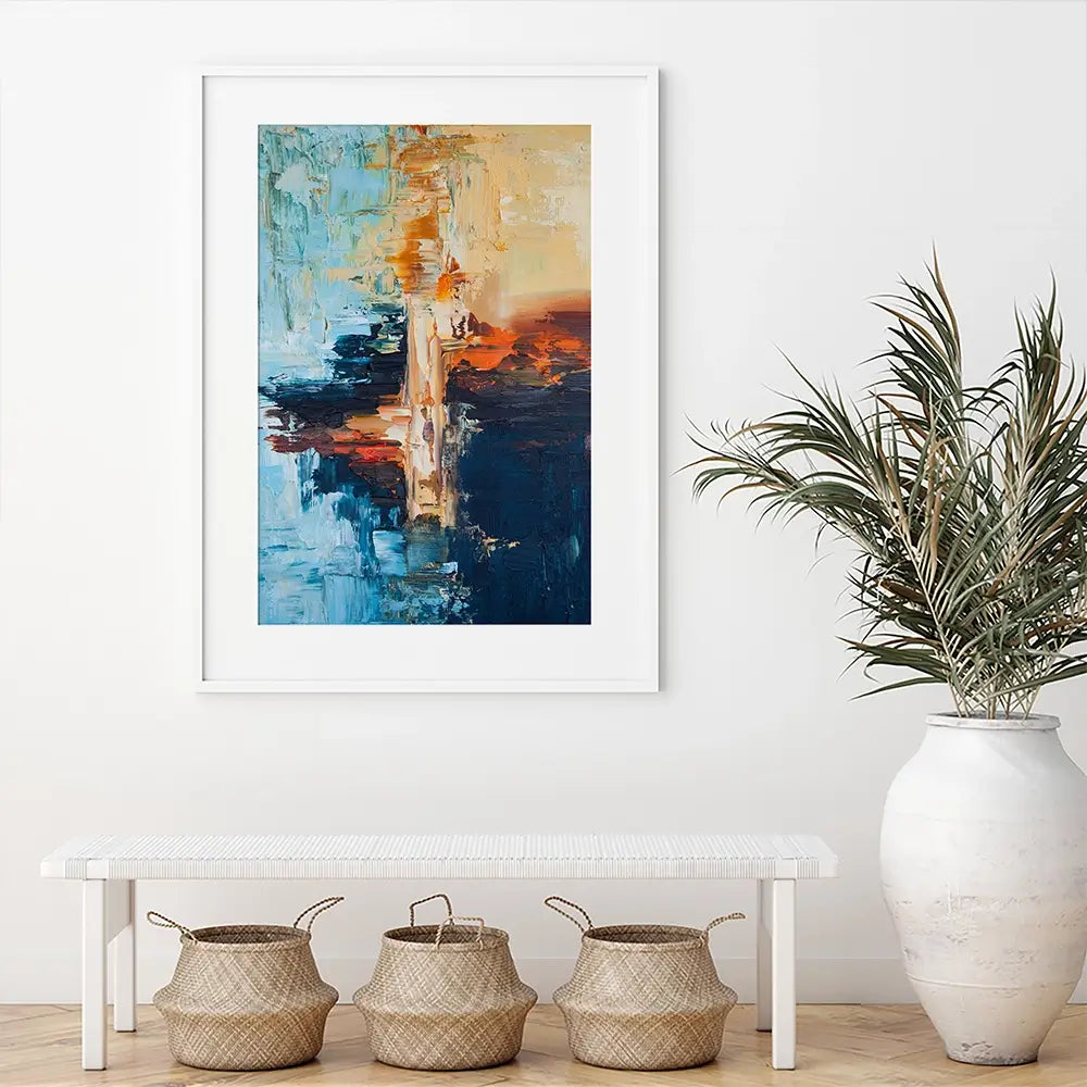 Blue Horizon Framed Art Print Blue Horizon Framed Art Print wall art product Osnat Tzadok
