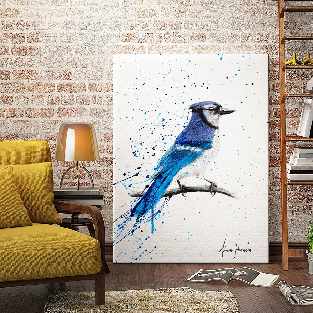 Blue Jay Sunday Canvas Print Blue Jay Sunday Canvas Print wall art product Ashvin Harrison