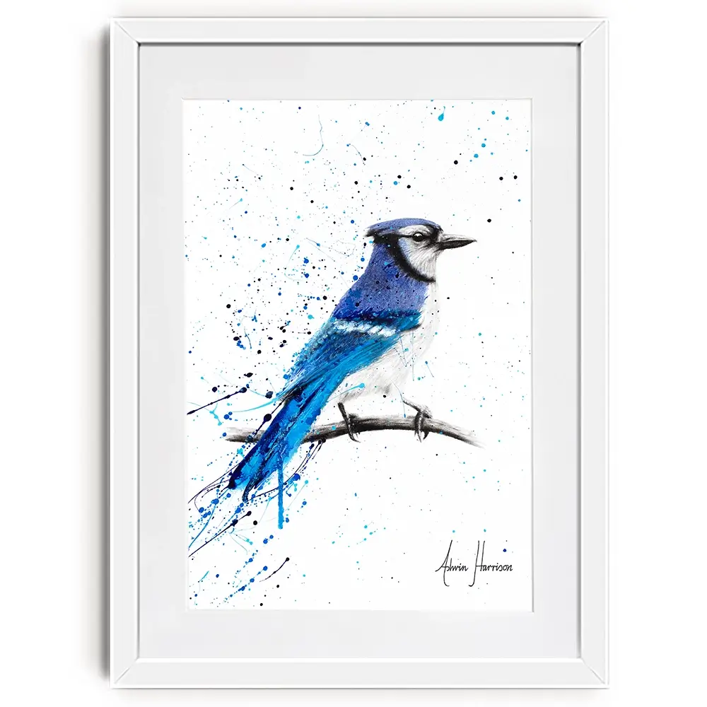 Blue Jay Sunday Framed Art Print Blue Jay Sunday Framed Art Print wall art product Ashvin Harrison