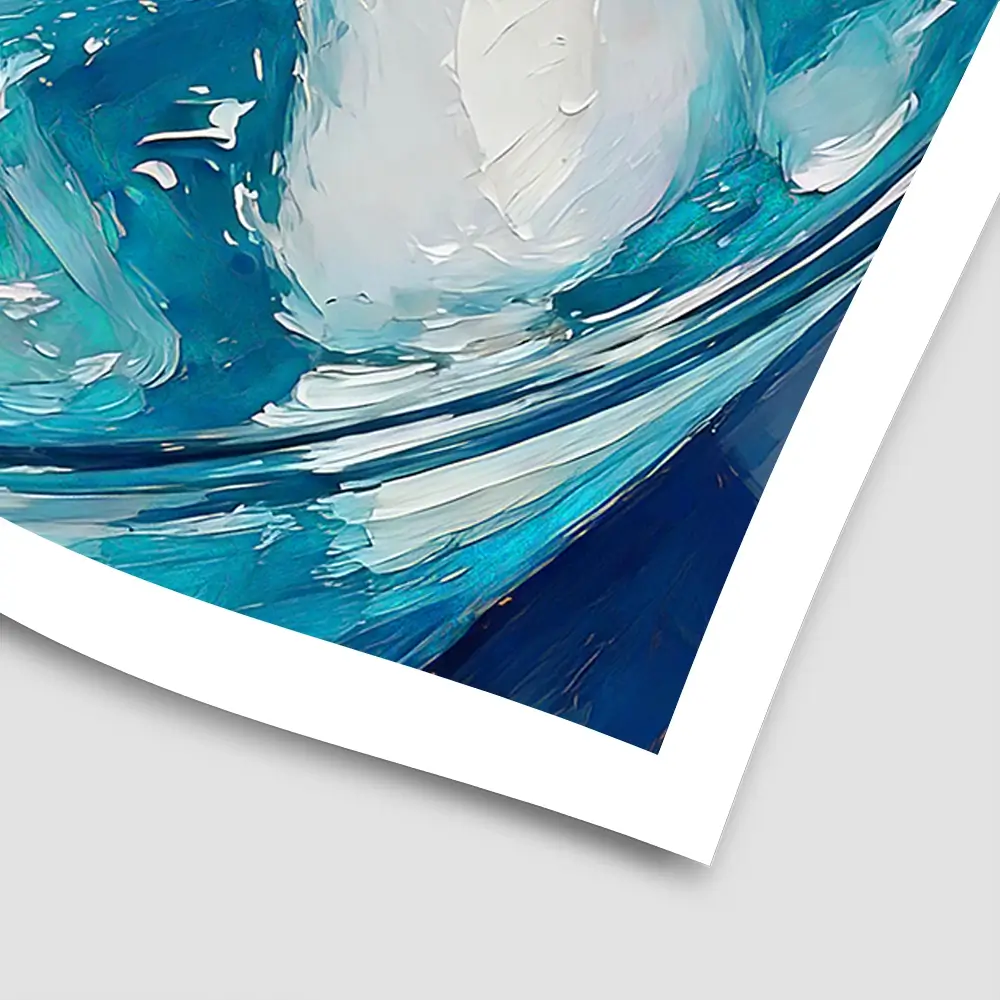 Blue Lagoon Cocktail Square Art Print Blue Lagoon Cocktail Square Art Print wall art product David Alexander Elder