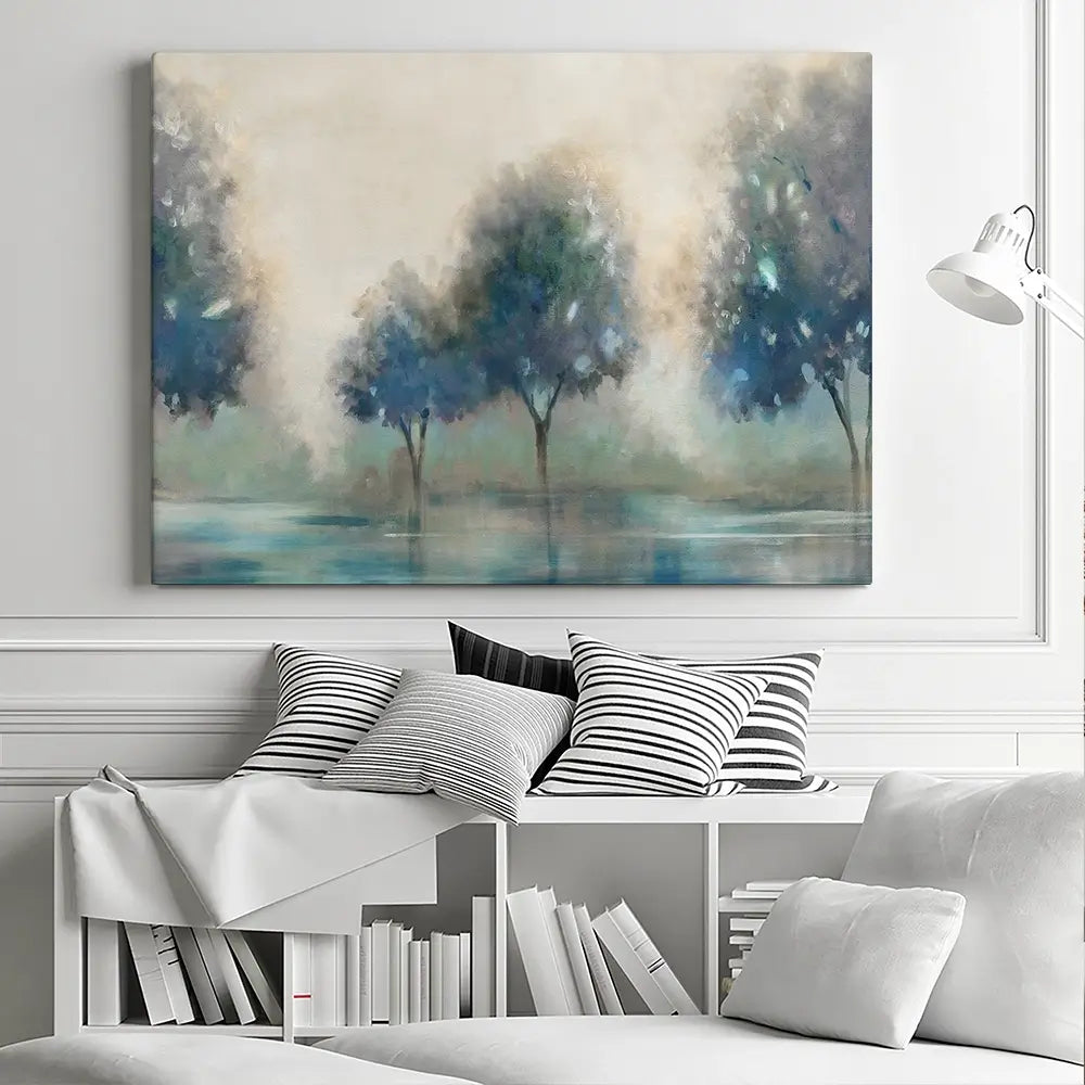 Blue Lakeside Canvas Print Blue Lakeside Canvas Print wall art product Carol Robinson