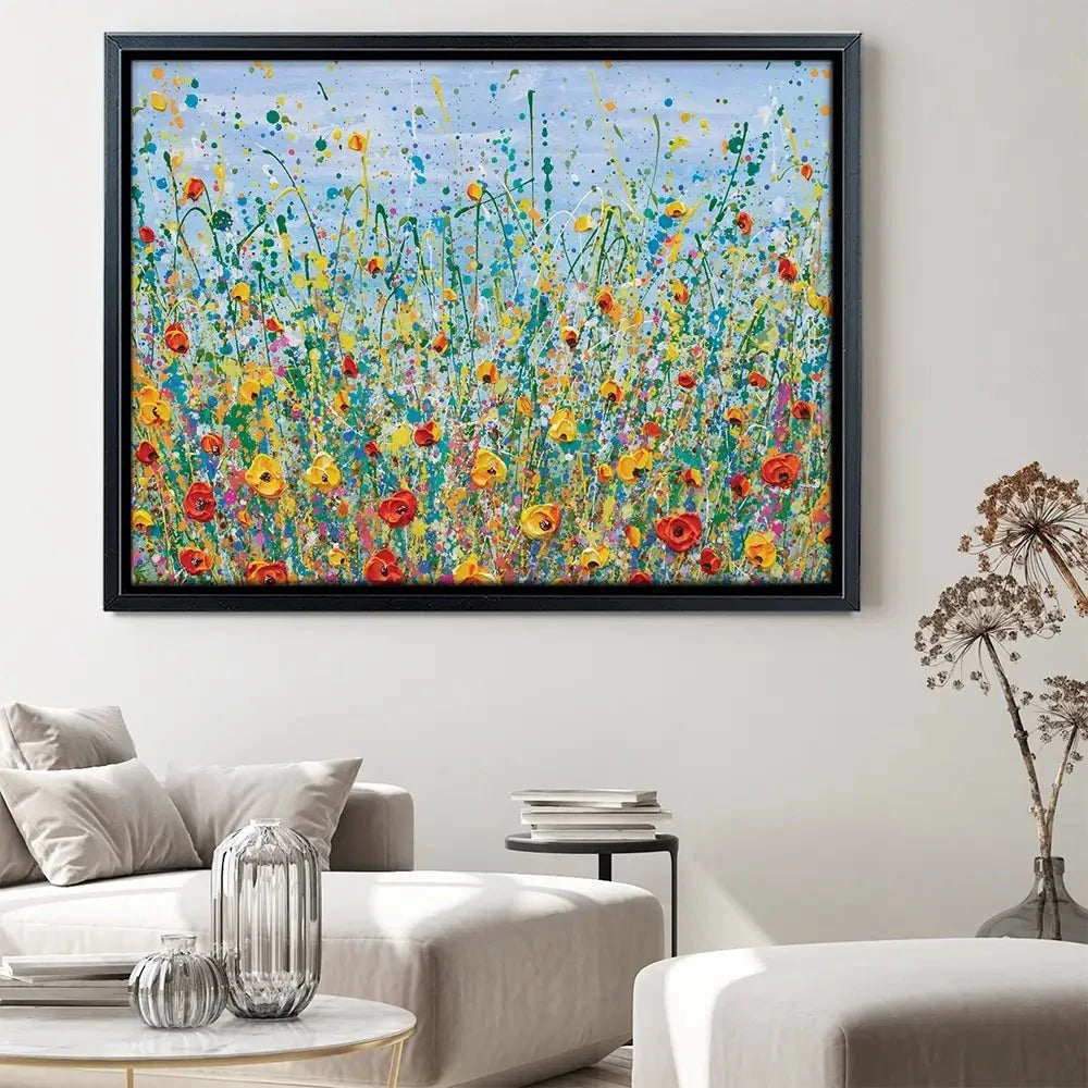 Blue Meadow Canvas Print Blue Meadow Canvas Print wall art product Olga Tkachyk