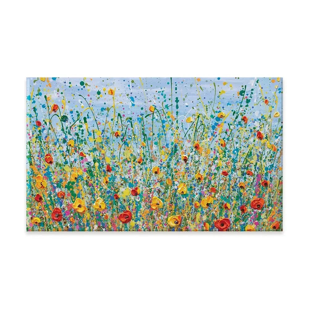 Blue Meadow Canvas Print Blue Meadow Canvas Print wall art product Olga Tkachyk