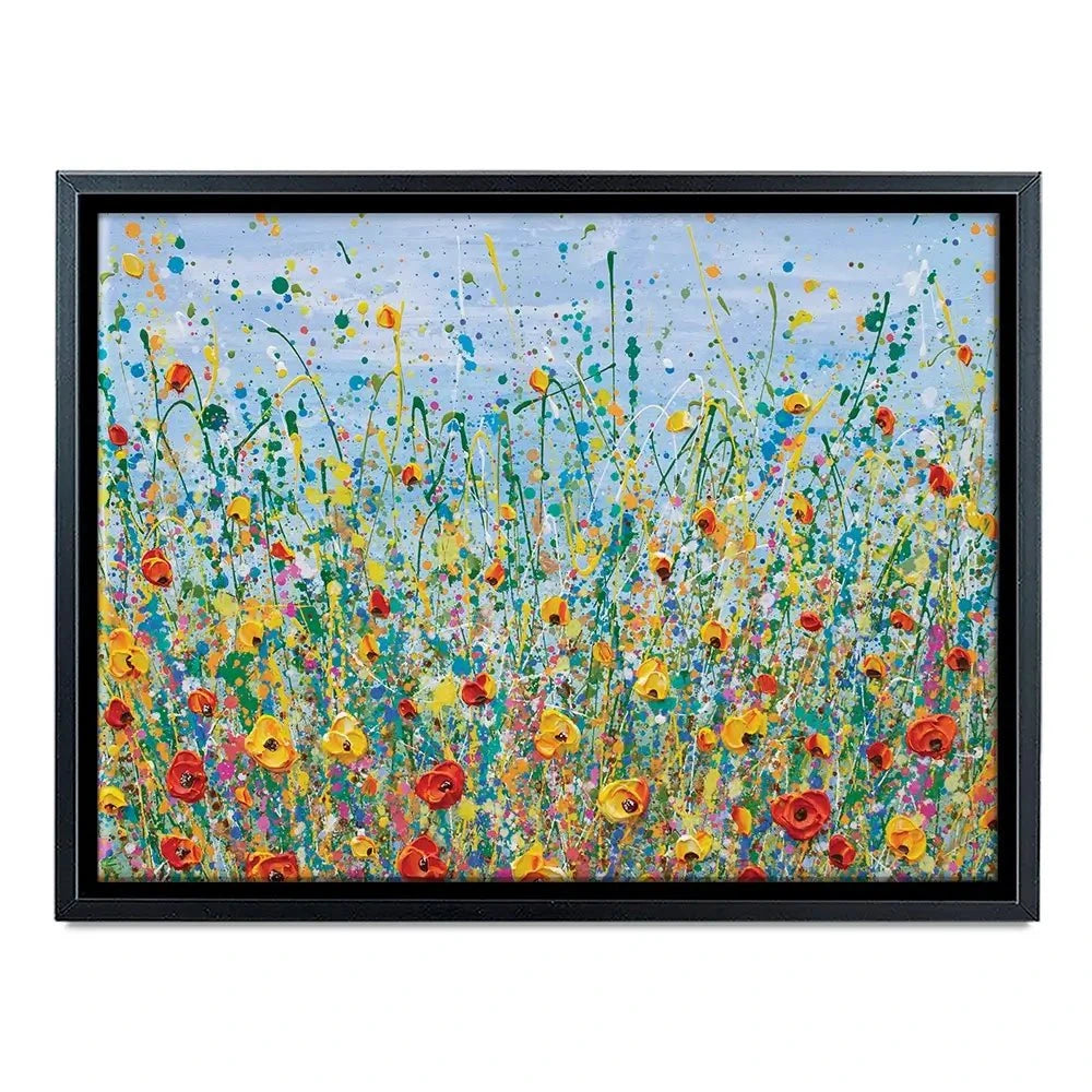 Blue Meadow Canvas Print Blue Meadow Canvas Print wall art product Olga Tkachyk