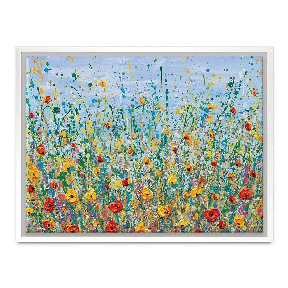 Blue Meadow Canvas Print Blue Meadow Canvas Print wall art product Olga Tkachyk