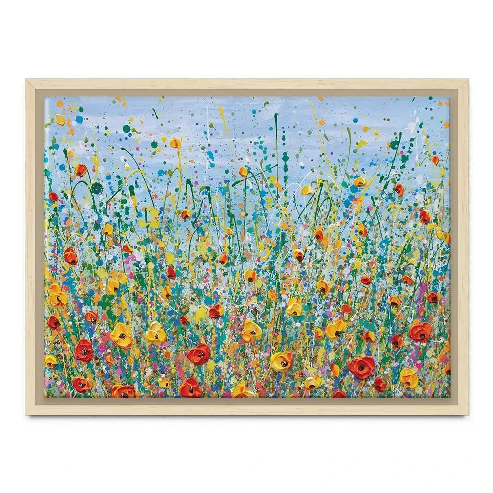 Blue Meadow Canvas Print Blue Meadow Canvas Print wall art product Olga Tkachyk