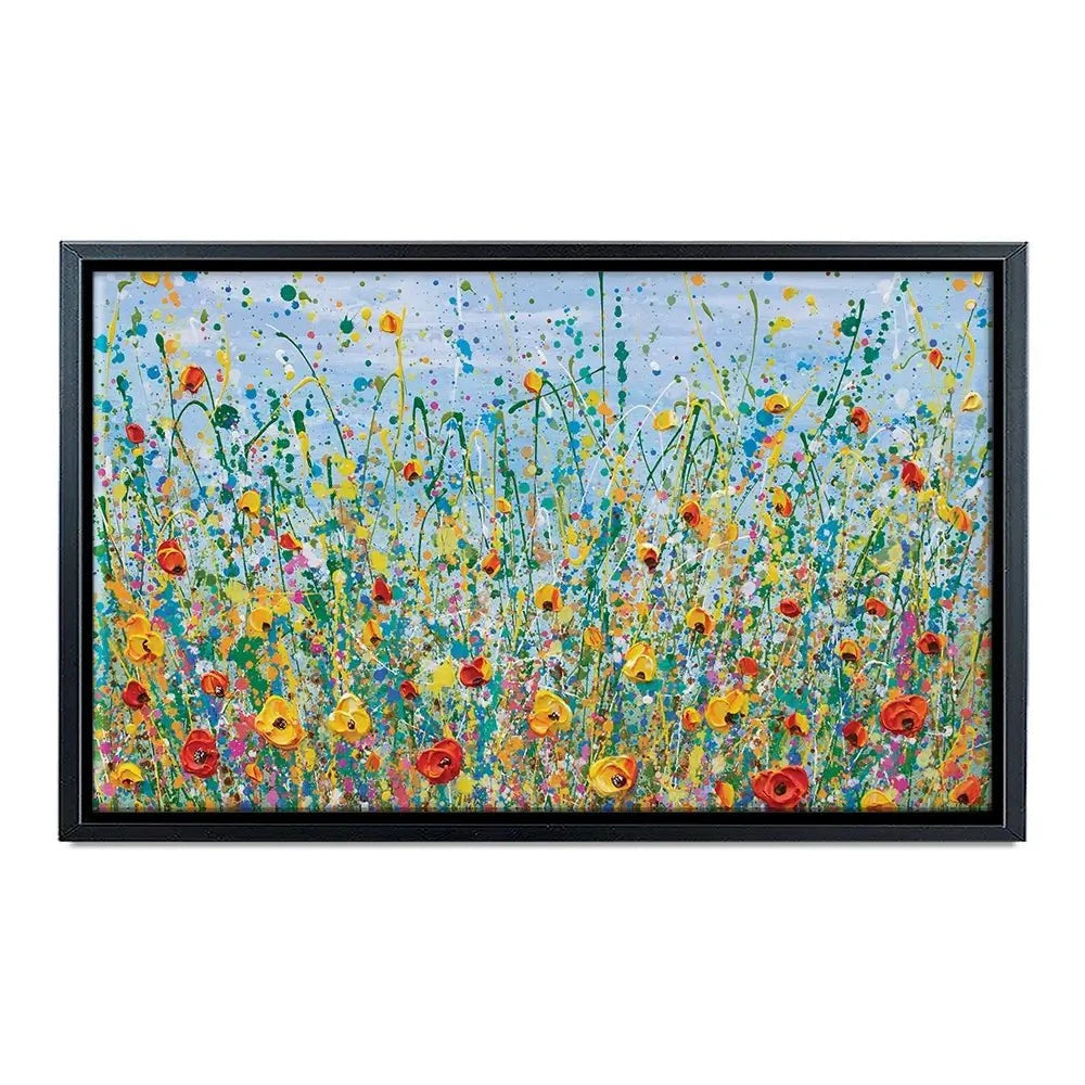 Blue Meadow Canvas Print Blue Meadow Canvas Print wall art product Olga Tkachyk