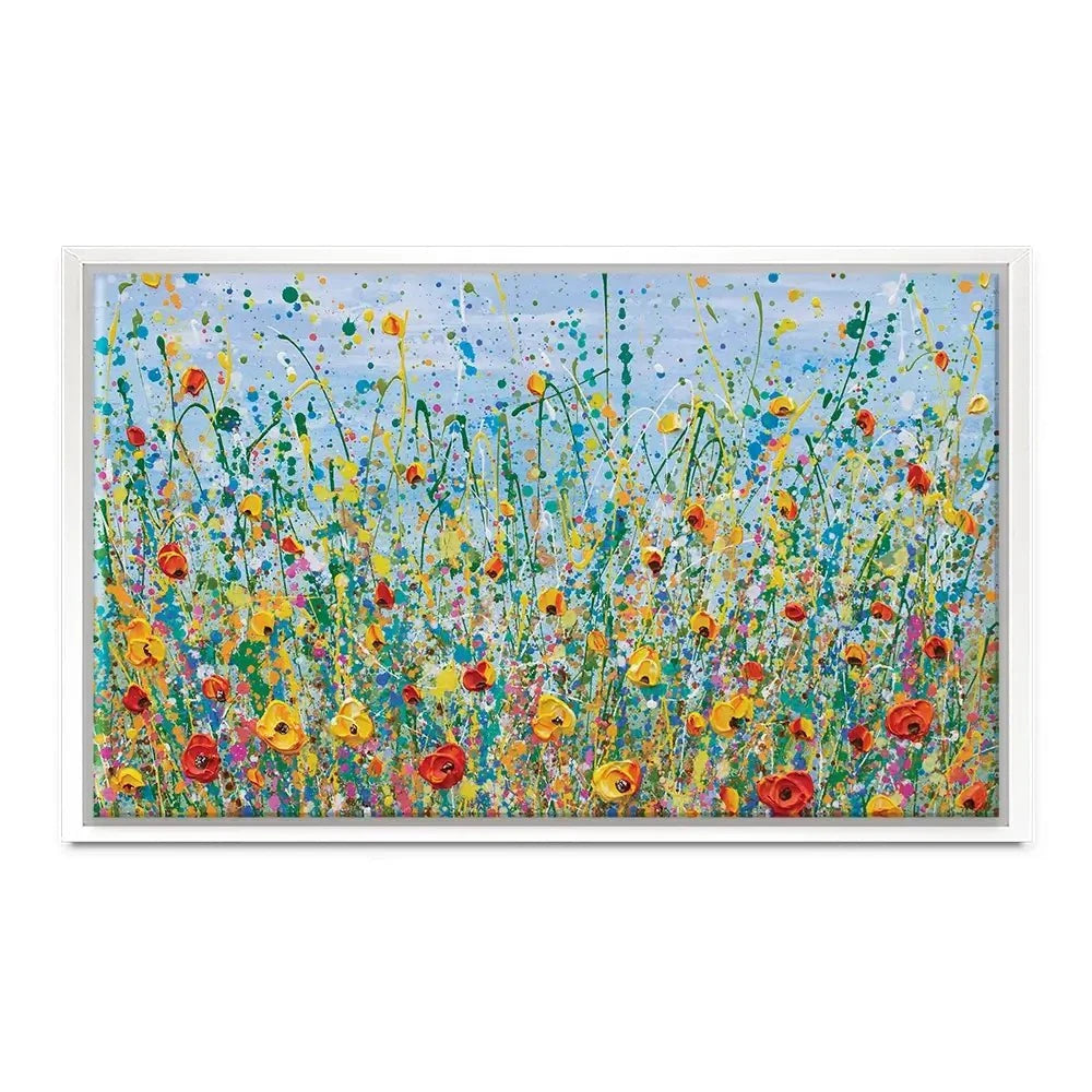 Blue Meadow Canvas Print Blue Meadow Canvas Print wall art product Olga Tkachyk