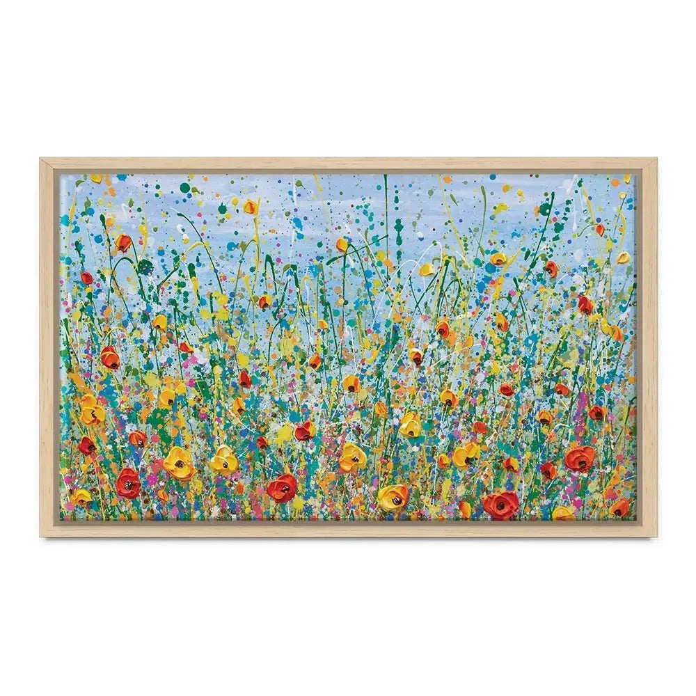 Blue Meadow Canvas Print Blue Meadow Canvas Print wall art product Olga Tkachyk