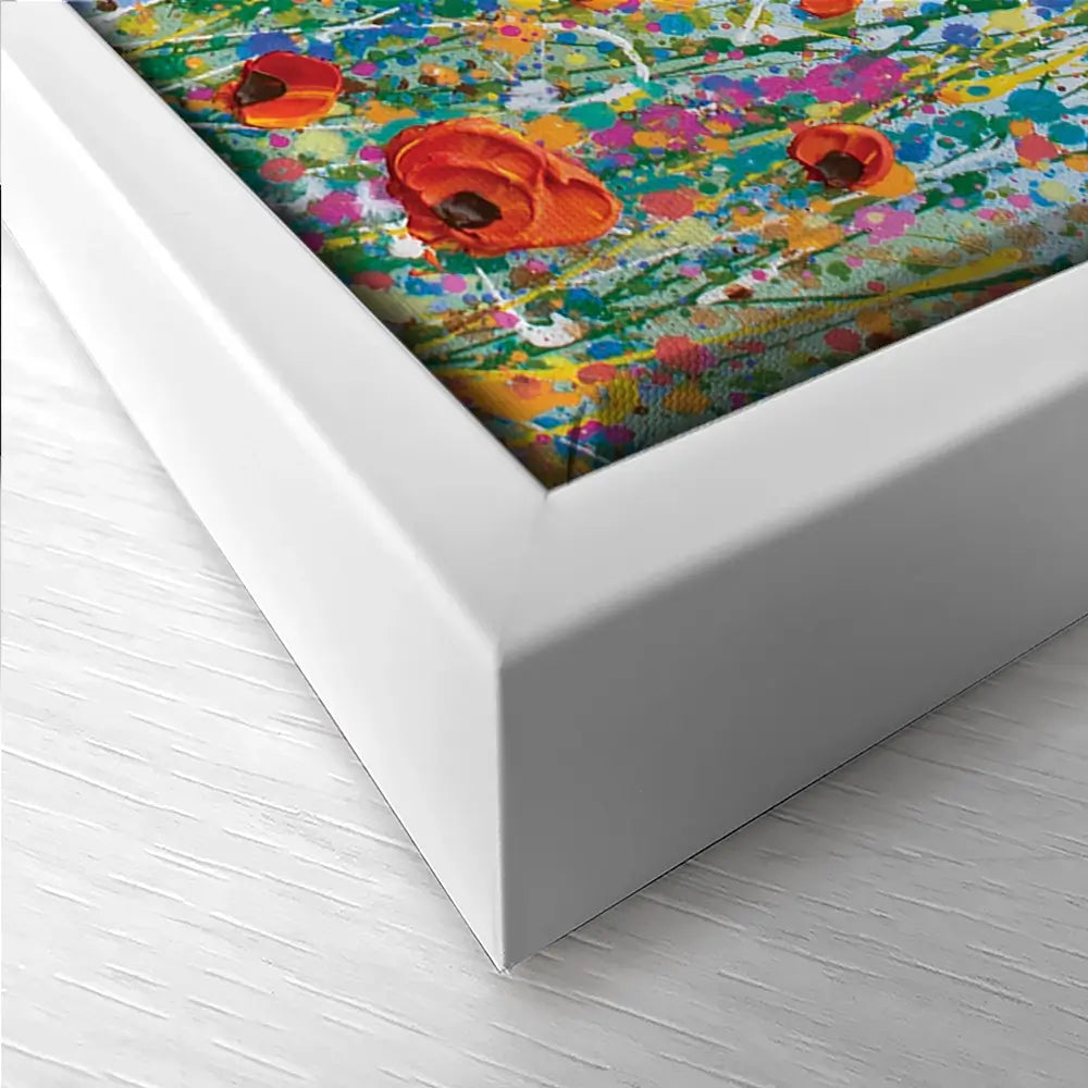 Blue Meadow Trio Canvas Print Blue Meadow Trio Canvas Print wall art product Olga Tkachyk