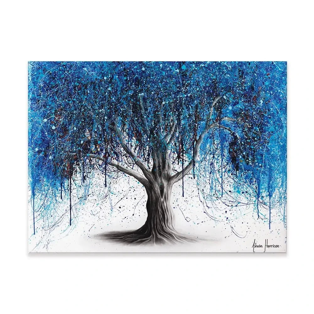 Blue Midnight Tree Canvas Print Blue Midnight Tree Canvas Print wall art product Ashvin Harrison