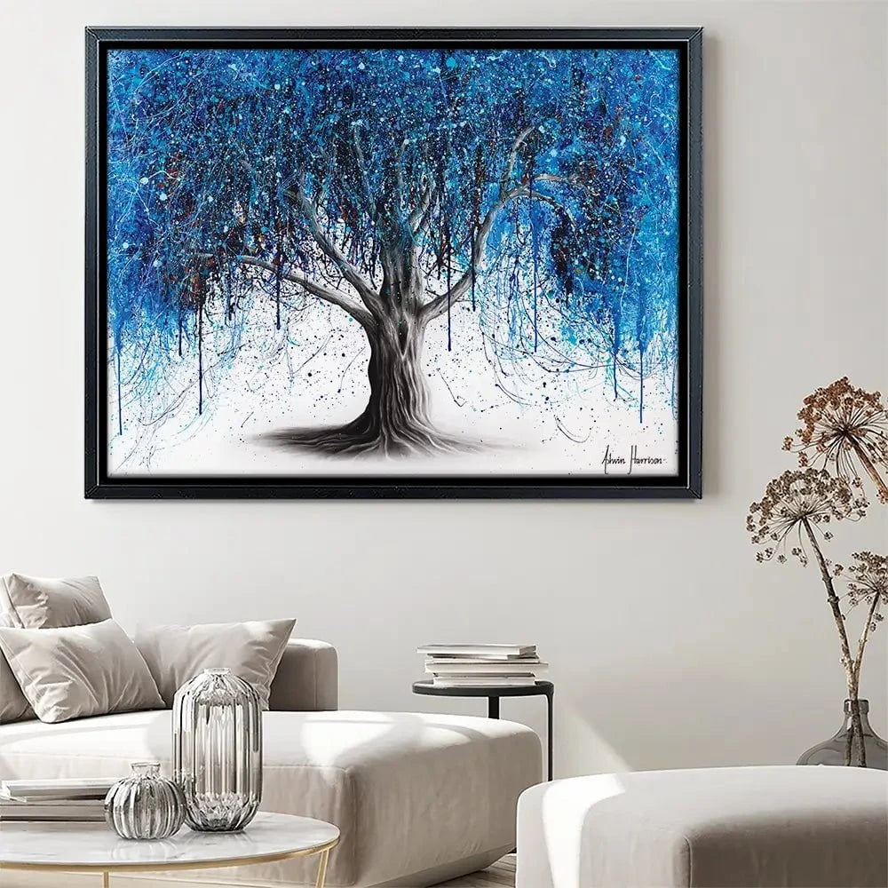 Blue Midnight Tree Canvas Print Blue Midnight Tree Canvas Print wall art product Ashvin Harrison