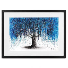 Blue Midnight Tree Framed Art Print Blue Midnight Tree Framed Art Print wall art product Ashvin Harrison