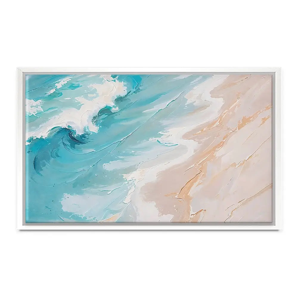 Blue Ocean Wave Canvas Print Blue Ocean Wave Canvas Print wall art product LSR Design Studio - Independent