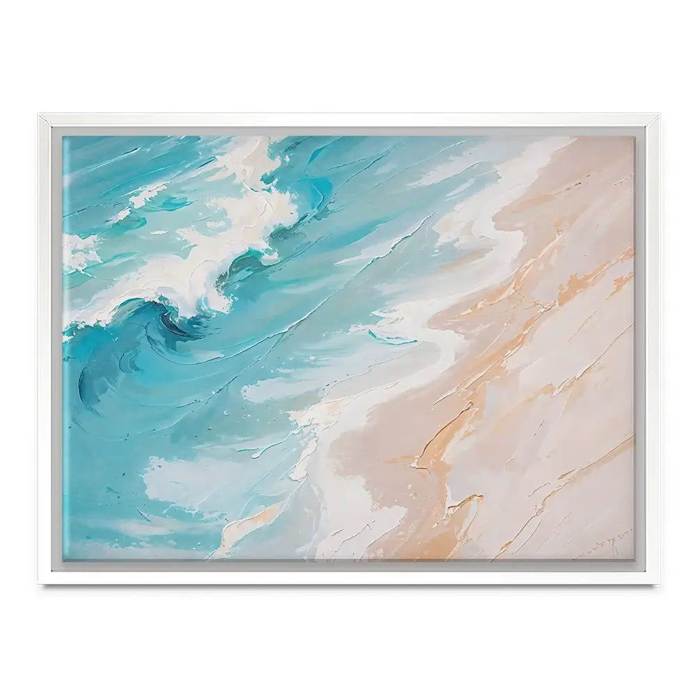 Blue Ocean Wave Canvas Print Blue Ocean Wave Canvas Print wall art product LSR Design Studio - Independent