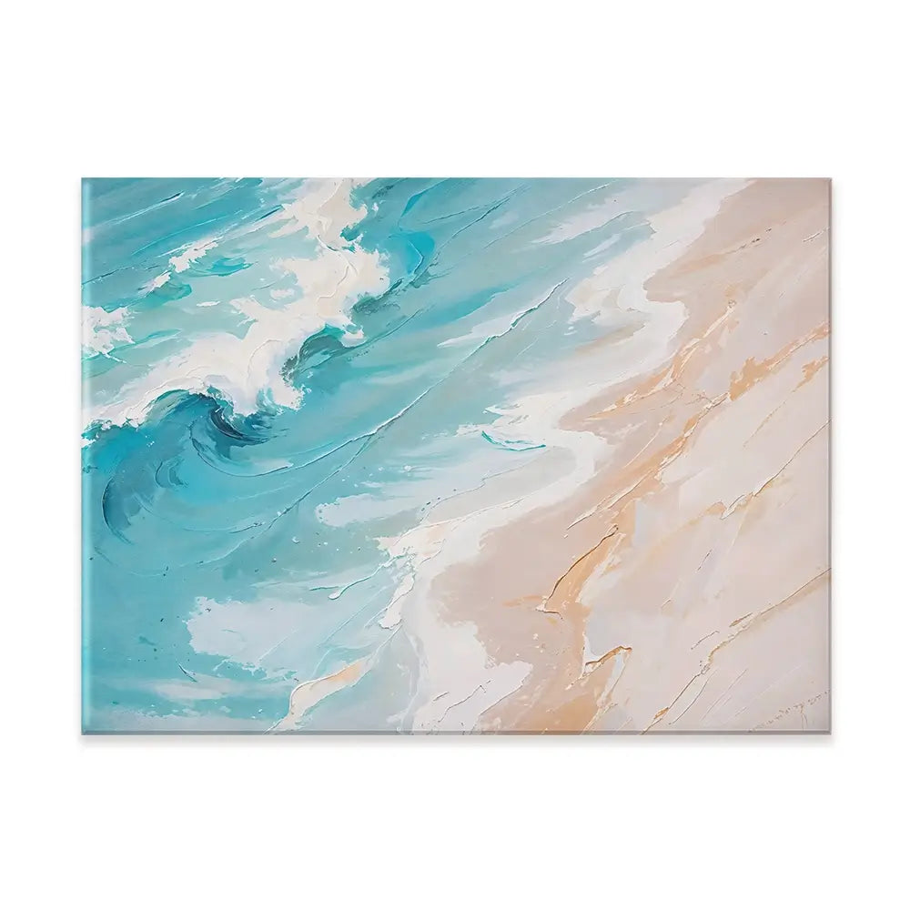 Blue Ocean Wave Canvas Print Blue Ocean Wave Canvas Print wall art product LSR Design Studio - Independent