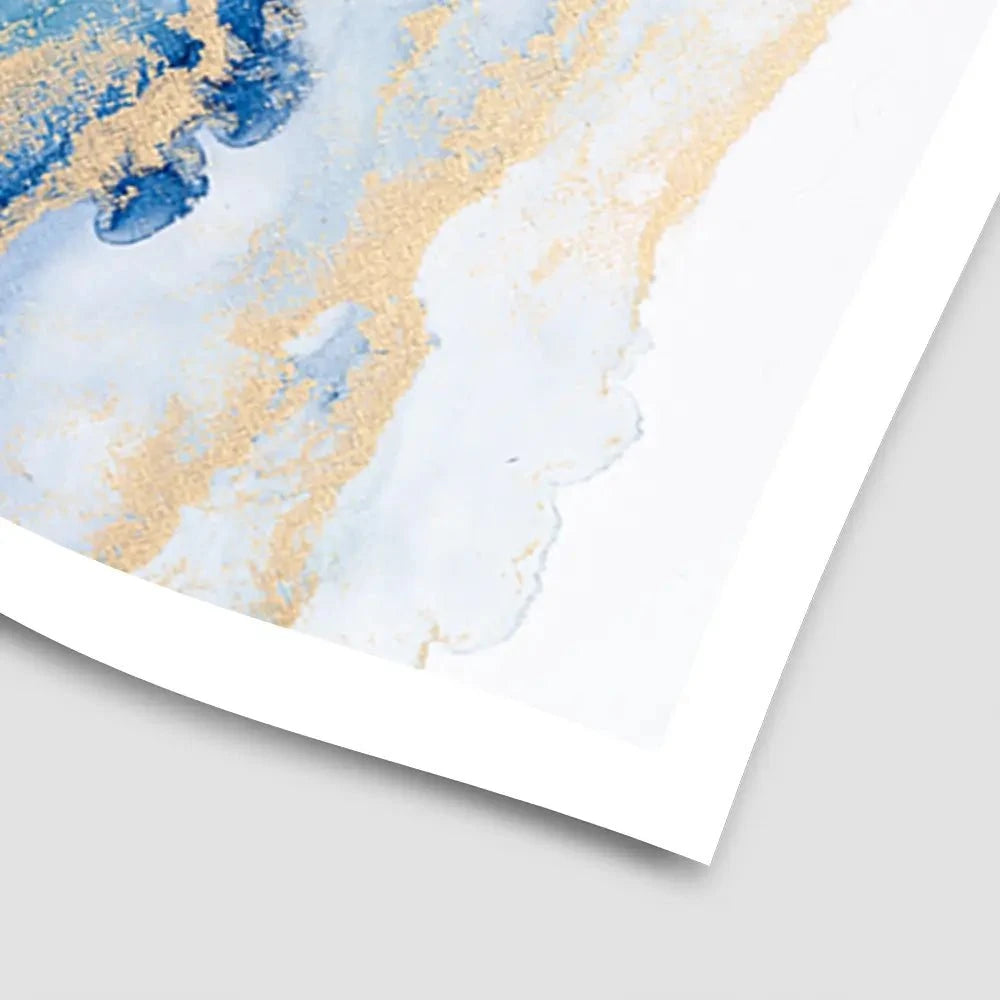 Blue Ombre Marble Art Print Blue Ombre Marble Art Print wall art product Blue Planet Studio / Shutterstock
