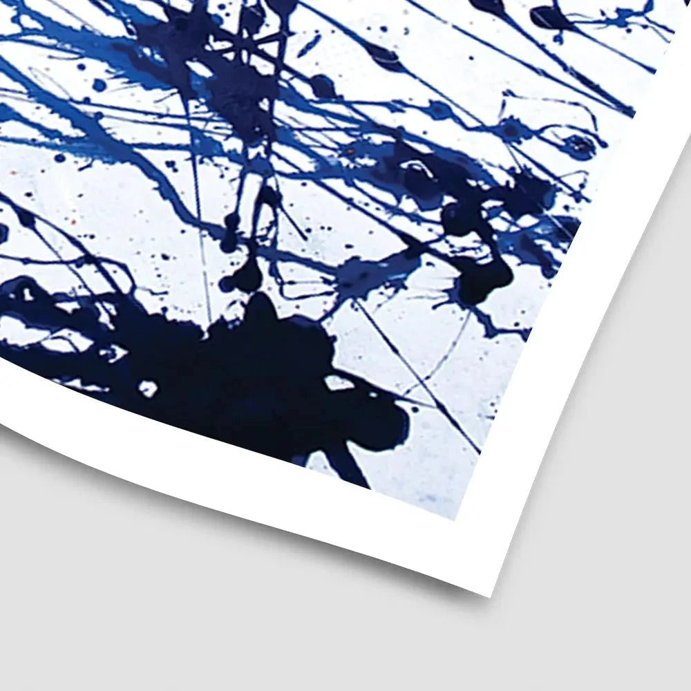 Blue Paint Spatter Art Print Blue Paint Spatter Art Print wall art product Nataliya Sdobnikova / Shutterstock