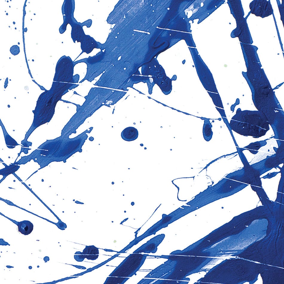 Blue Paint Spatter Square Canvas Print wall art product Nataliya Sdobnikova / Shutterstock