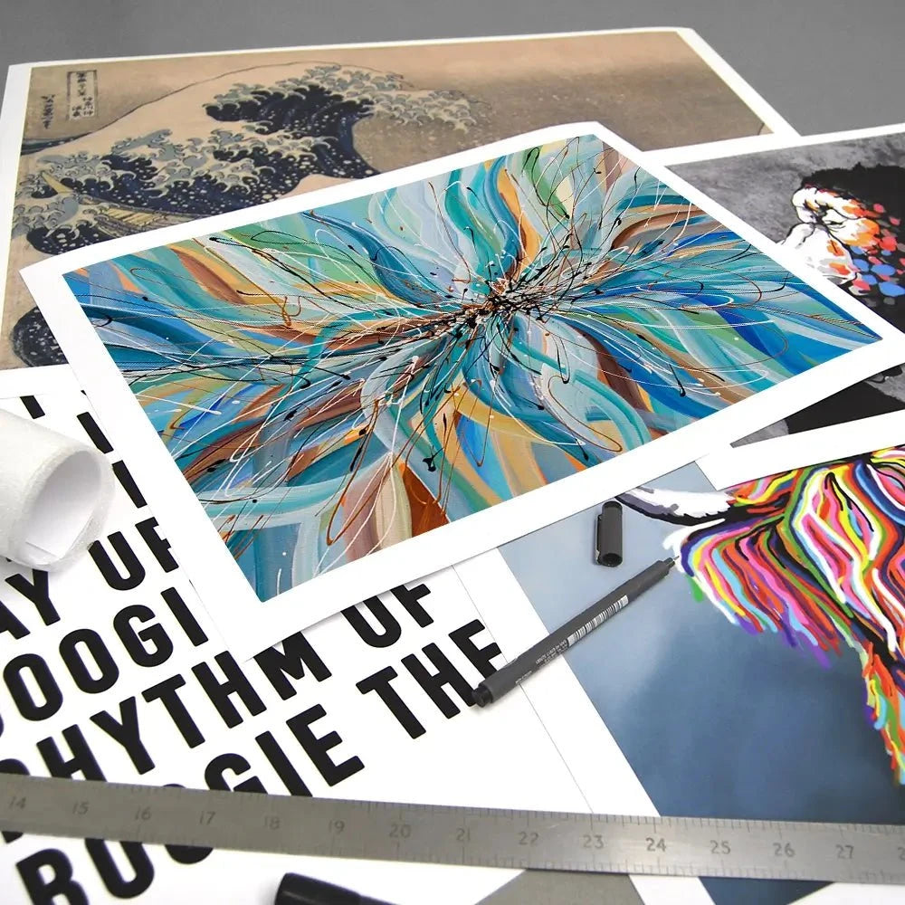 Blue Passion Art Print Blue Passion Art Print wall art product Olga Tkachyk