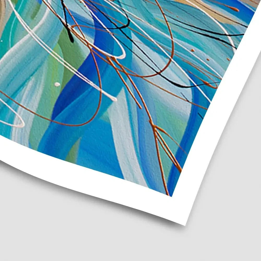 Blue Passion Art Print Blue Passion Art Print wall art product Olga Tkachyk