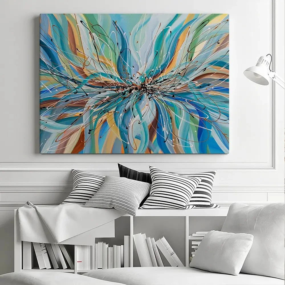 Blue Passion Canvas Print Blue Passion Canvas Print wall art product Olga Tkachyk