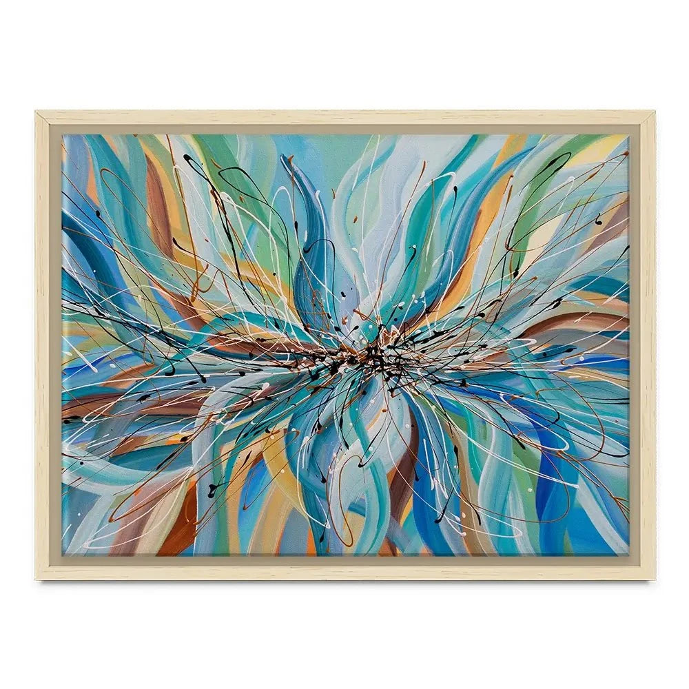 Blue Passion Canvas Print Blue Passion Canvas Print wall art product Olga Tkachyk