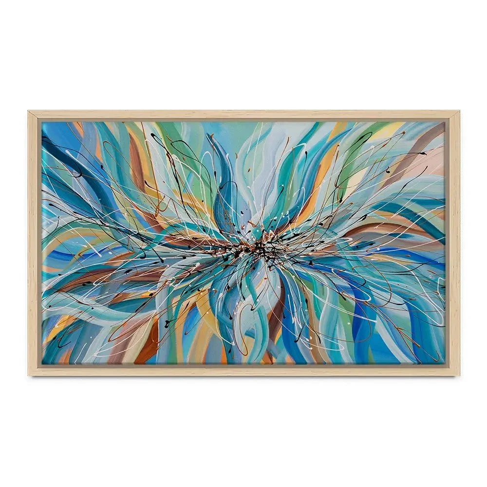 Blue Passion Canvas Print Blue Passion Canvas Print wall art product Olga Tkachyk