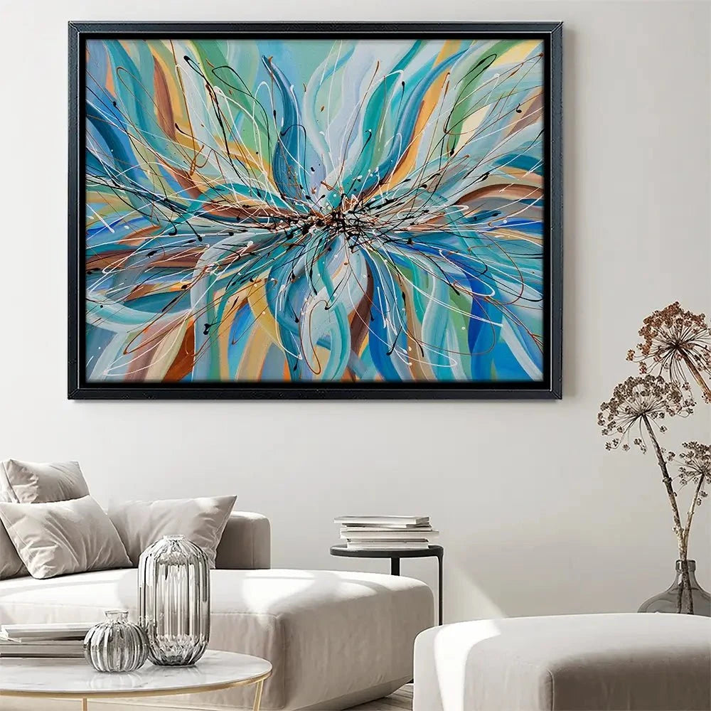 Blue Passion Canvas Print Blue Passion Canvas Print wall art product Olga Tkachyk