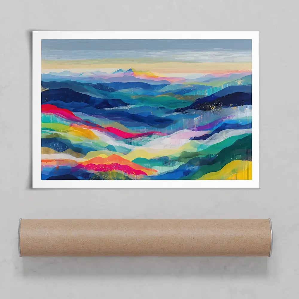 Blue Ridge Reverie Art Print Blue Ridge Reverie Art Print wall art product Chromatic Storm Studio