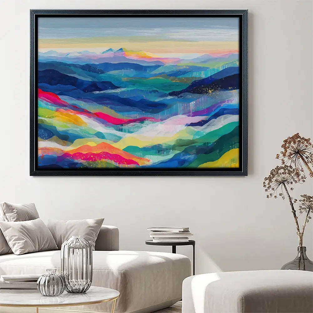 Blue Ridge Reverie Canvas Print Blue Ridge Reverie Canvas Print wall art product Chromatic Storm Studio