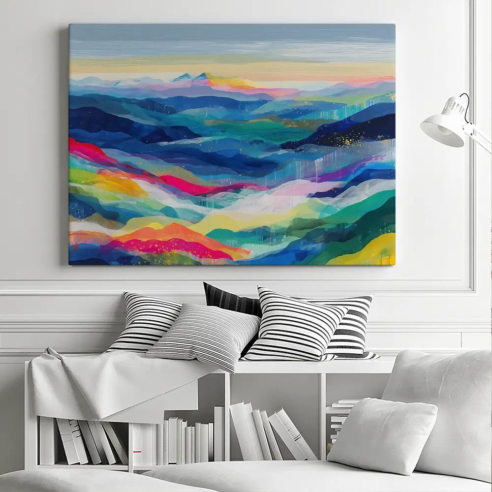 Blue Ridge Reverie Canvas Print Blue Ridge Reverie Canvas Print wall art product Chromatic Storm Studio