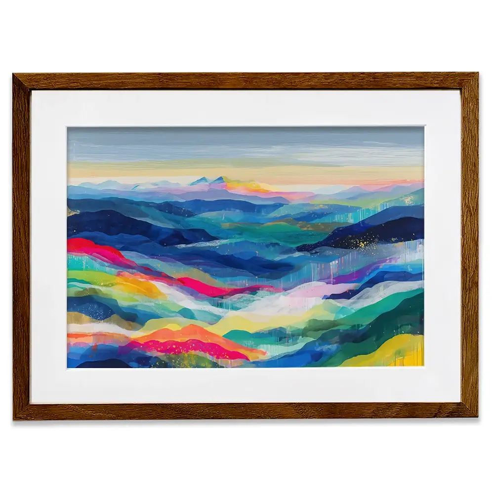 Blue Ridge Reverie Framed Art Print Blue Ridge Reverie Framed Art Print wall art product Chromatic Storm Studio