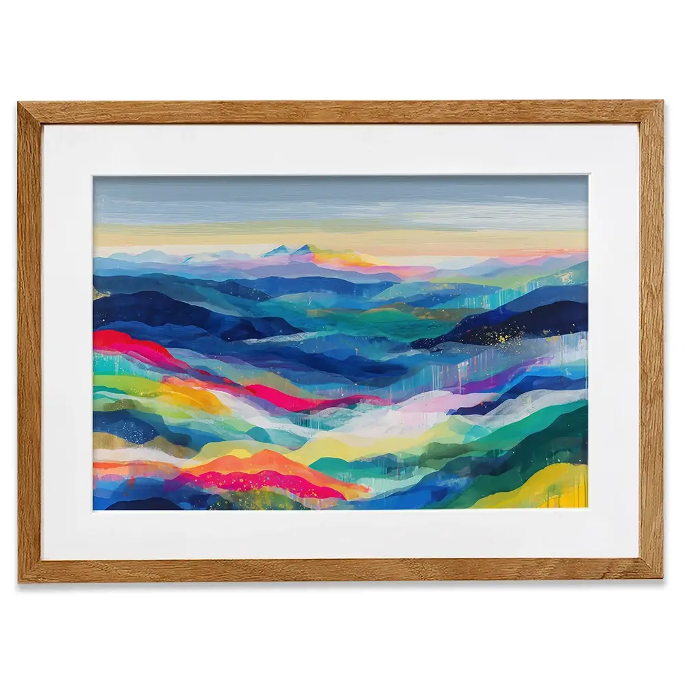 Blue Ridge Reverie Framed Art Print Blue Ridge Reverie Framed Art Print wall art product Chromatic Storm Studio