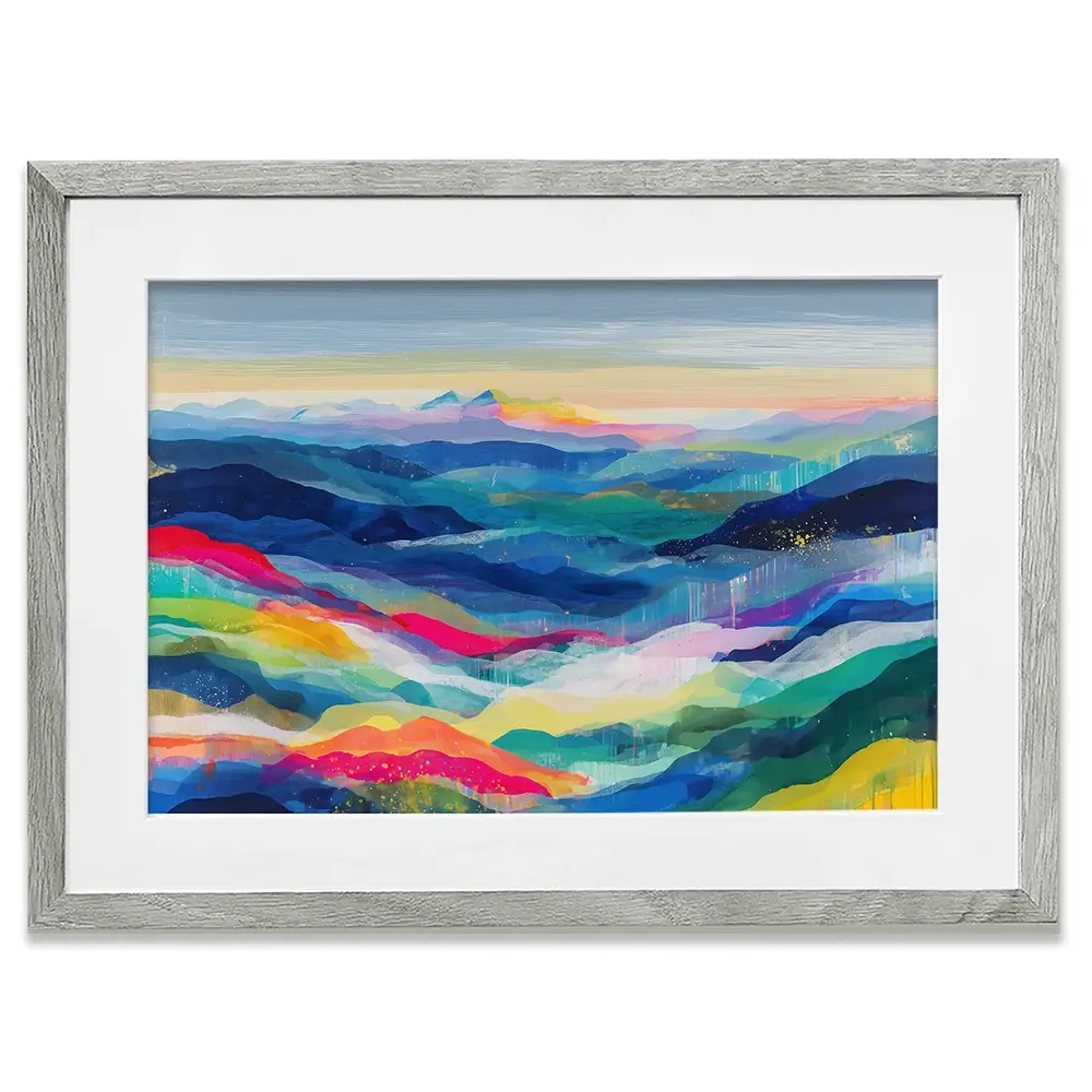Blue Ridge Reverie Framed Art Print Blue Ridge Reverie Framed Art Print wall art product Chromatic Storm Studio