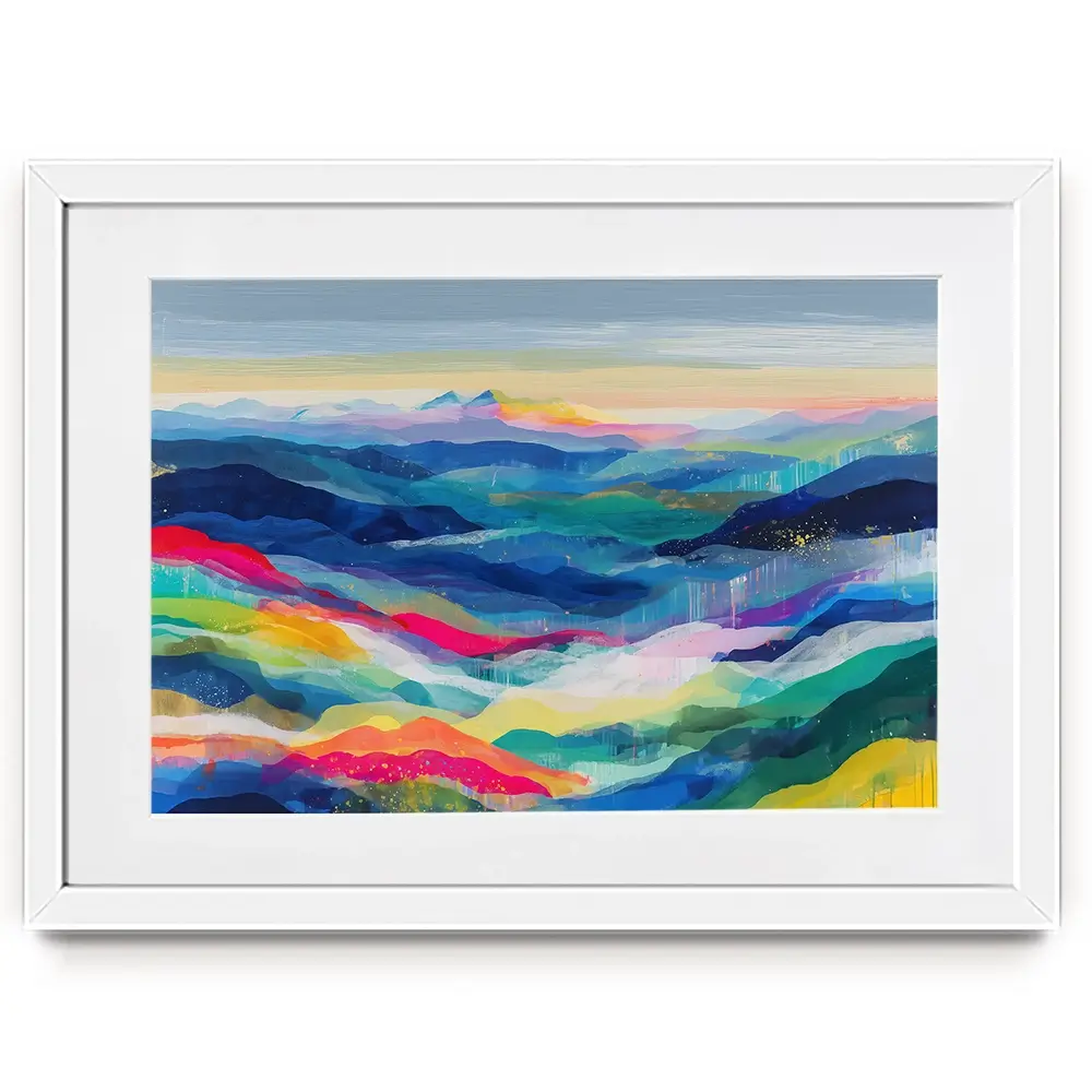 Blue Ridge Reverie Framed Art Print Blue Ridge Reverie Framed Art Print wall art product Chromatic Storm Studio