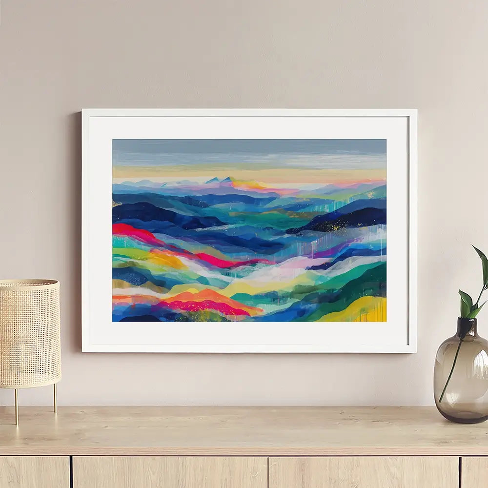 Blue Ridge Reverie Framed Art Print Blue Ridge Reverie Framed Art Print wall art product Chromatic Storm Studio