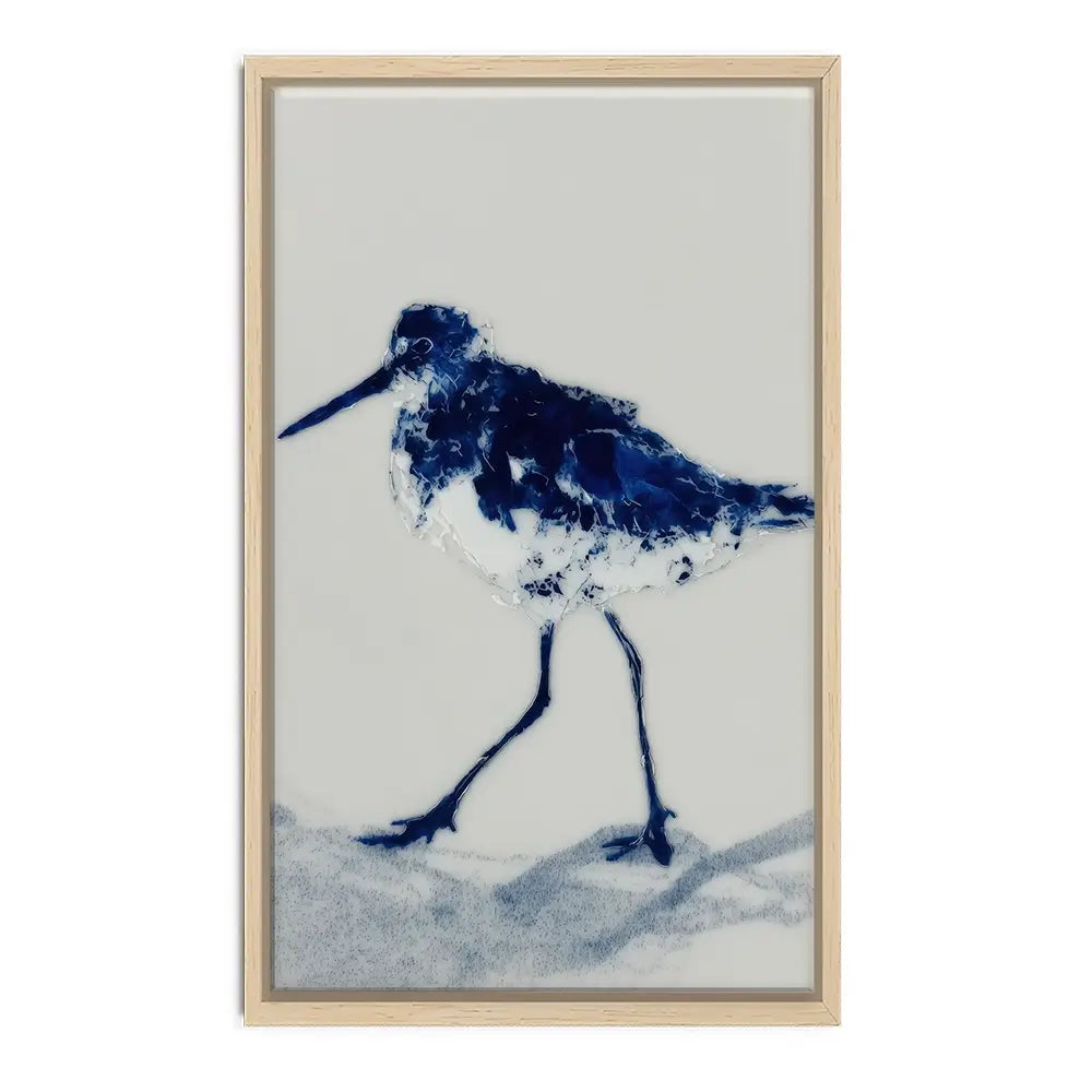 Blue Sandpiper Canvas Print Blue Sandpiper Canvas Print wall art product Chromatic Storm Studio