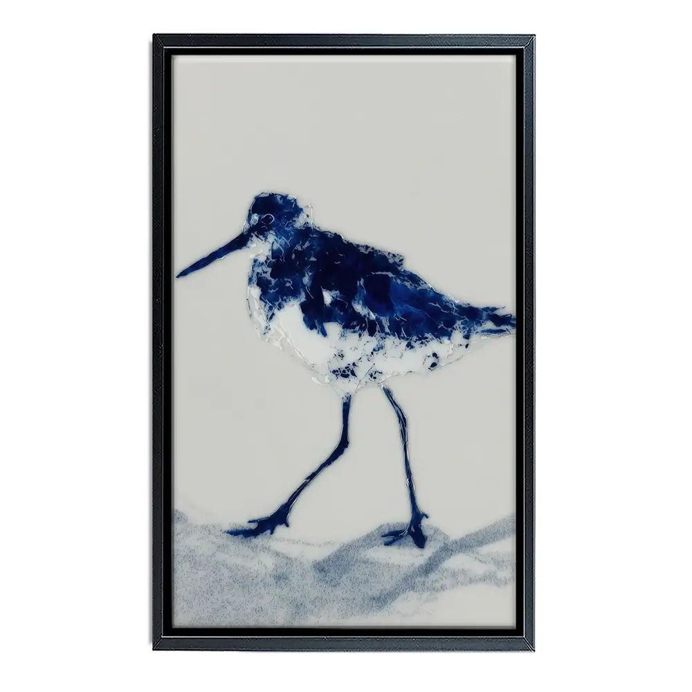 Blue Sandpiper Canvas Print Blue Sandpiper Canvas Print wall art product Chromatic Storm Studio