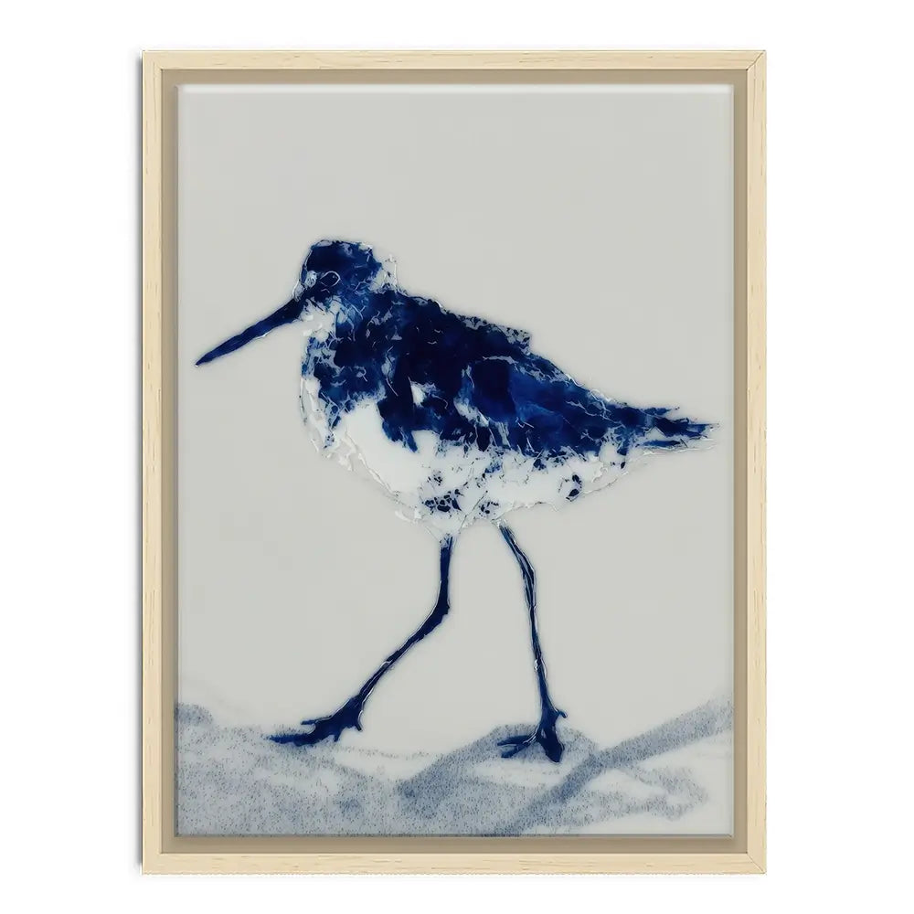 Blue Sandpiper Canvas Print Blue Sandpiper Canvas Print wall art product Chromatic Storm Studio