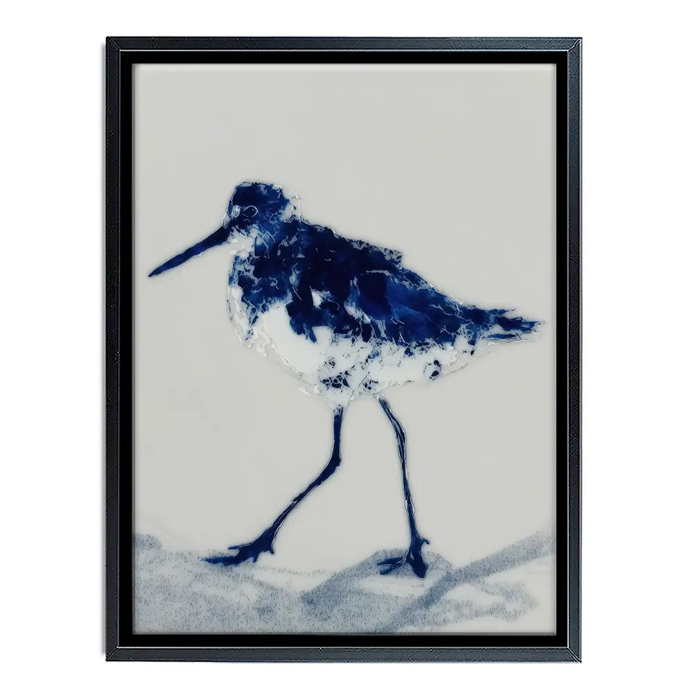 Blue Sandpiper Canvas Print Blue Sandpiper Canvas Print wall art product Chromatic Storm Studio