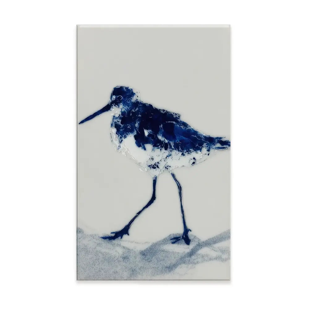 Blue Sandpiper Canvas Print Blue Sandpiper Canvas Print wall art product Chromatic Storm Studio