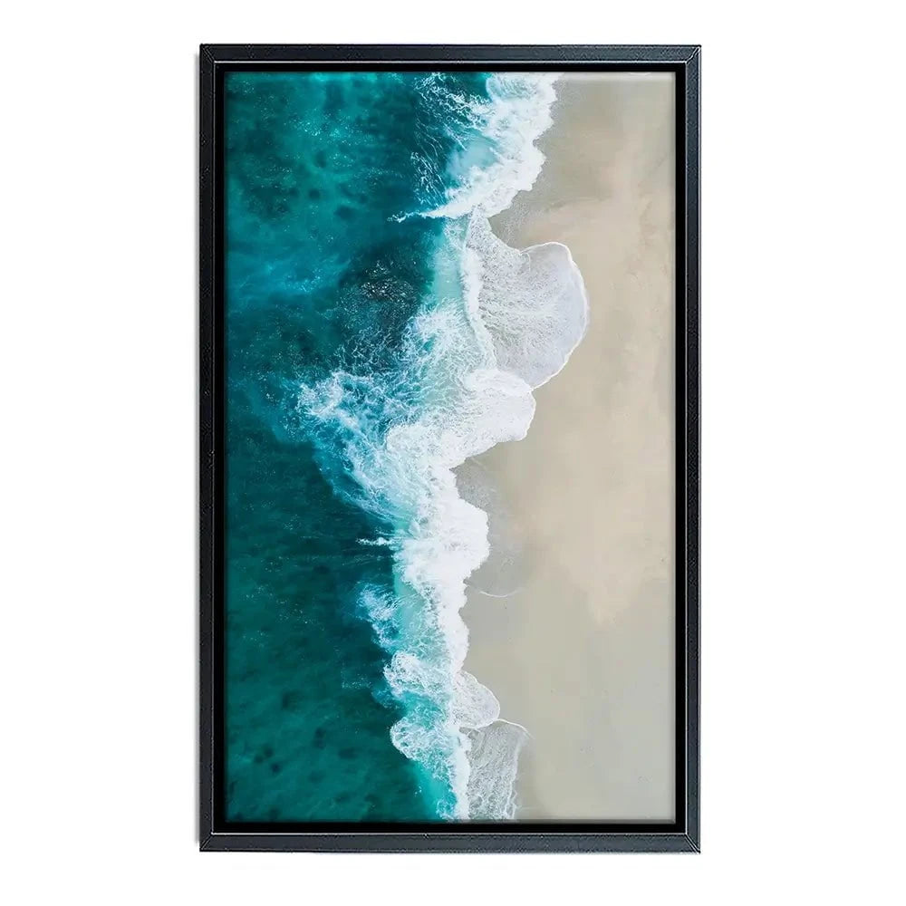Blue Sea Canvas Print Blue Sea Canvas Print wall art product Treechild