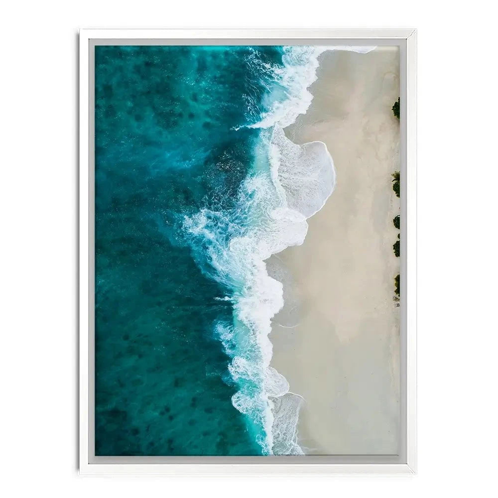 Blue Sea Canvas Print Blue Sea Canvas Print wall art product Treechild
