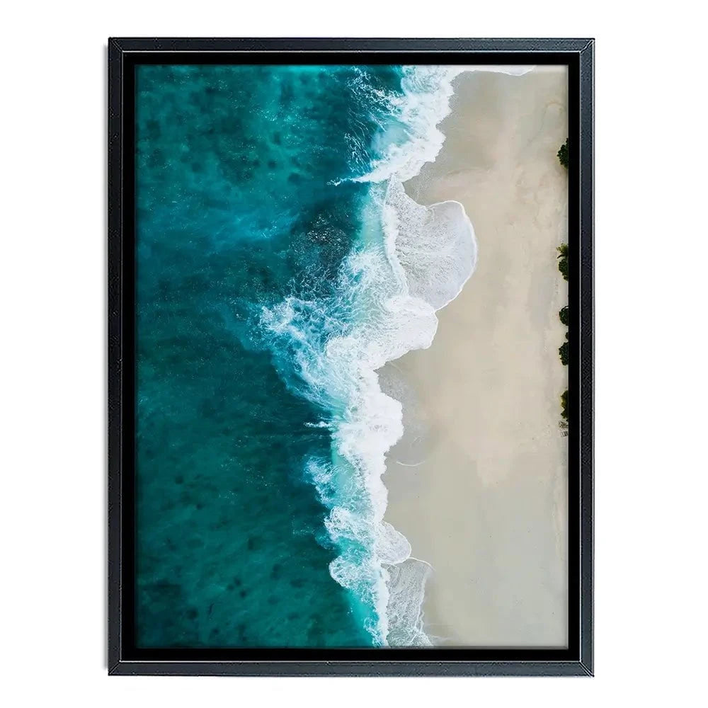 Blue Sea Canvas Print Blue Sea Canvas Print wall art product Treechild