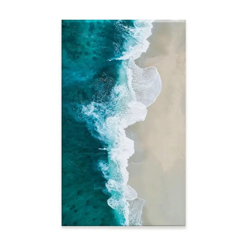 Blue Sea Canvas Print Blue Sea Canvas Print wall art product Treechild