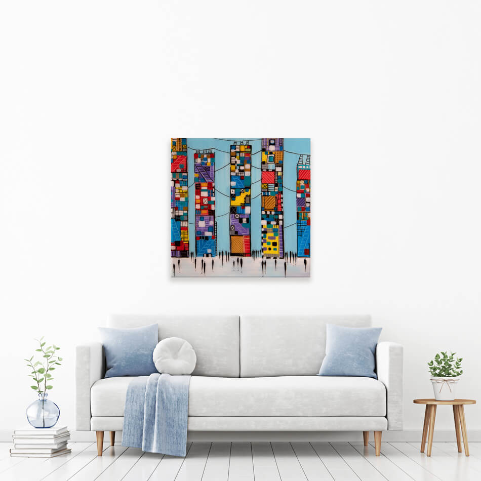 Blue Sky Canvas Print Blue Sky Canvas Print wall art product Ekaterina Ermilkina