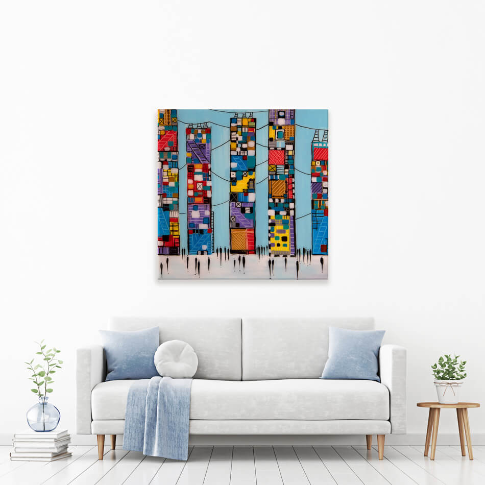 Blue Sky Canvas Print Blue Sky Canvas Print wall art product Ekaterina Ermilkina